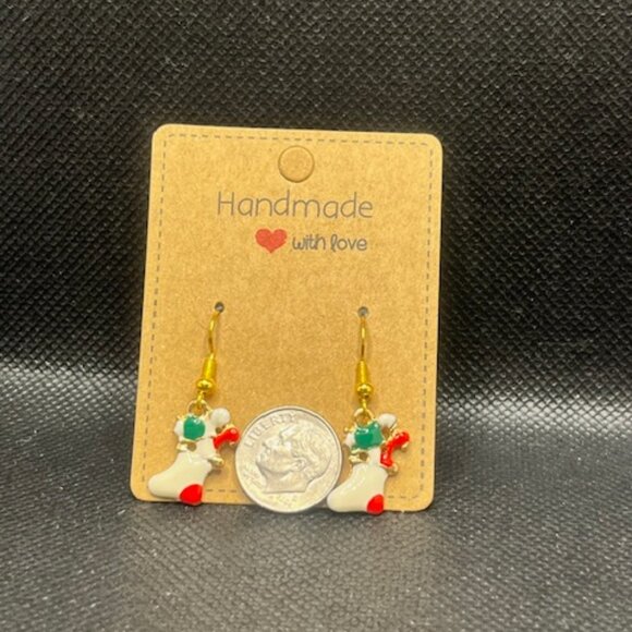 3/$12~Christmas Stocking Earrings - Picture 3 of 3